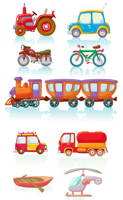 pedal cycle, motor cycle, train, car, truck all forms of conveyances which is the symbol for 32nd year anniversary